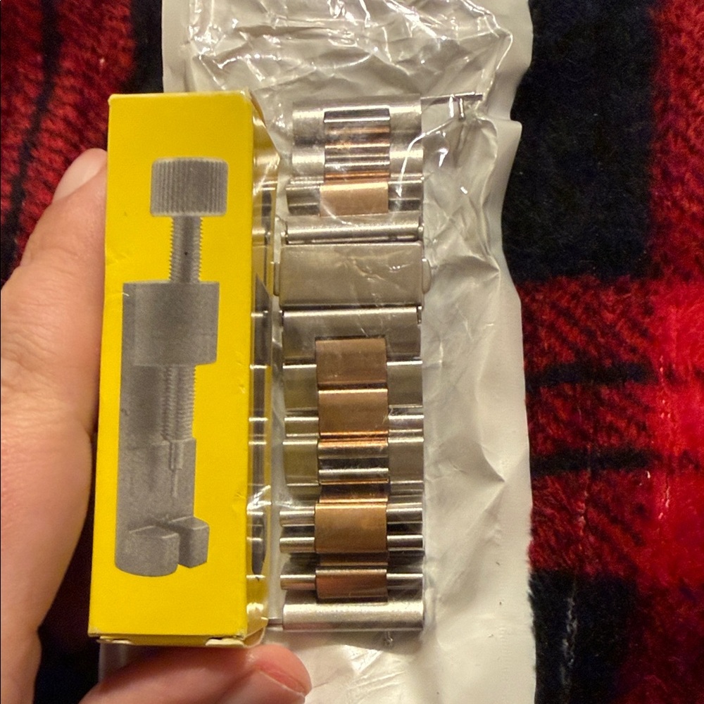 Silver and Gold Watch Band Link Remover
